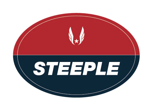 USATF Red Oval Sticker - Steeple
